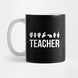 ASL Teacher V Mug